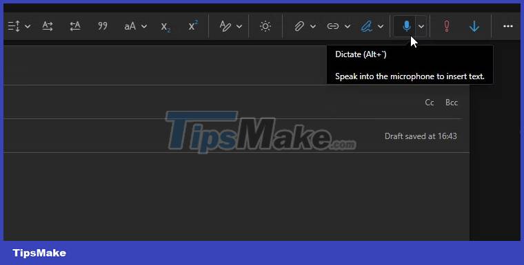 How to send email by voice in Microsoft Outlook - TipsMake.com