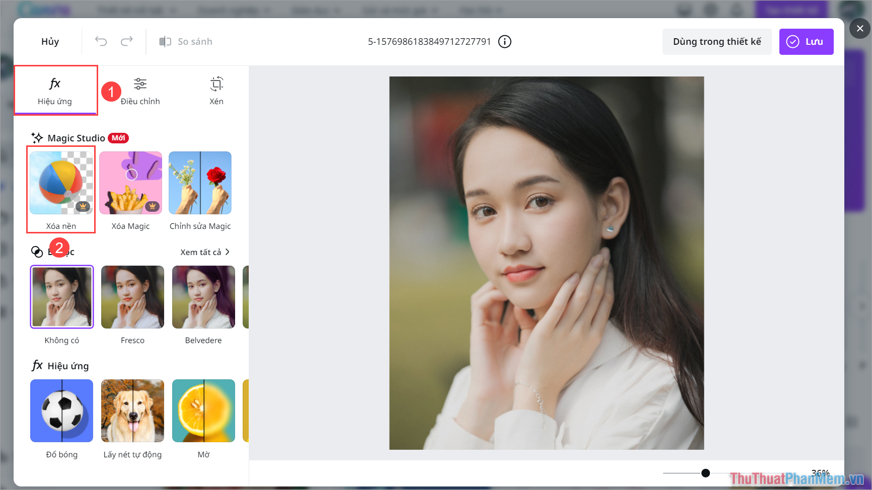 How to separate the background in Canva quickly and simply Picture 3