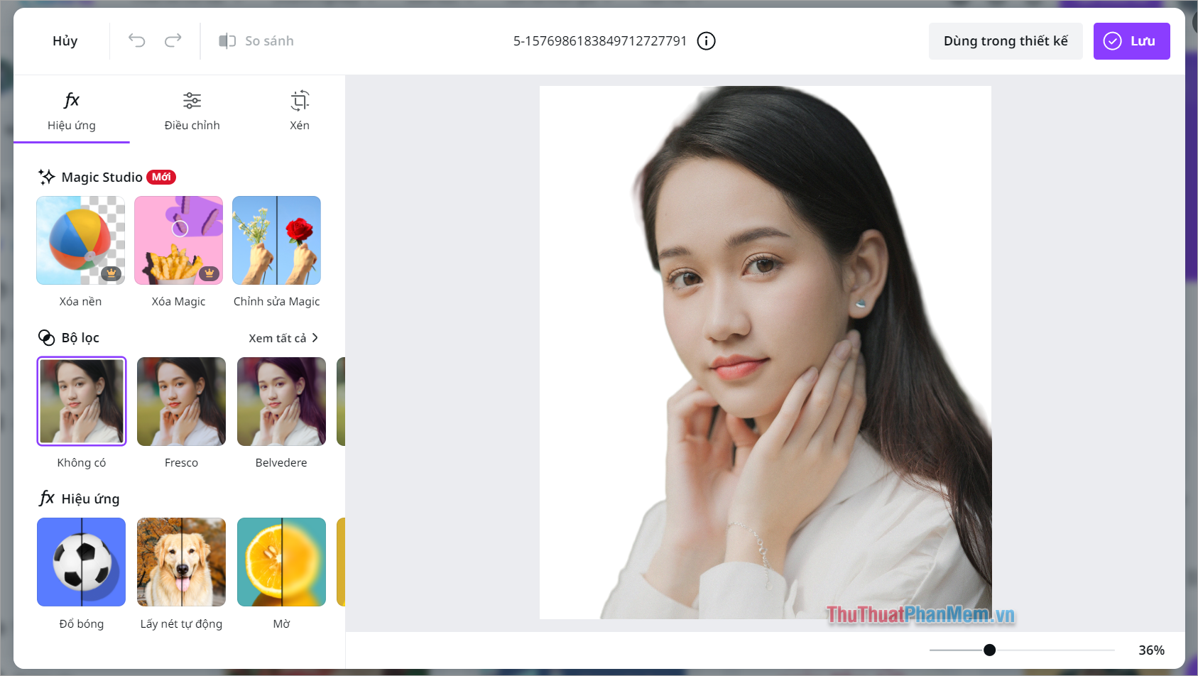 How to separate the background in Canva quickly and simply Picture 4