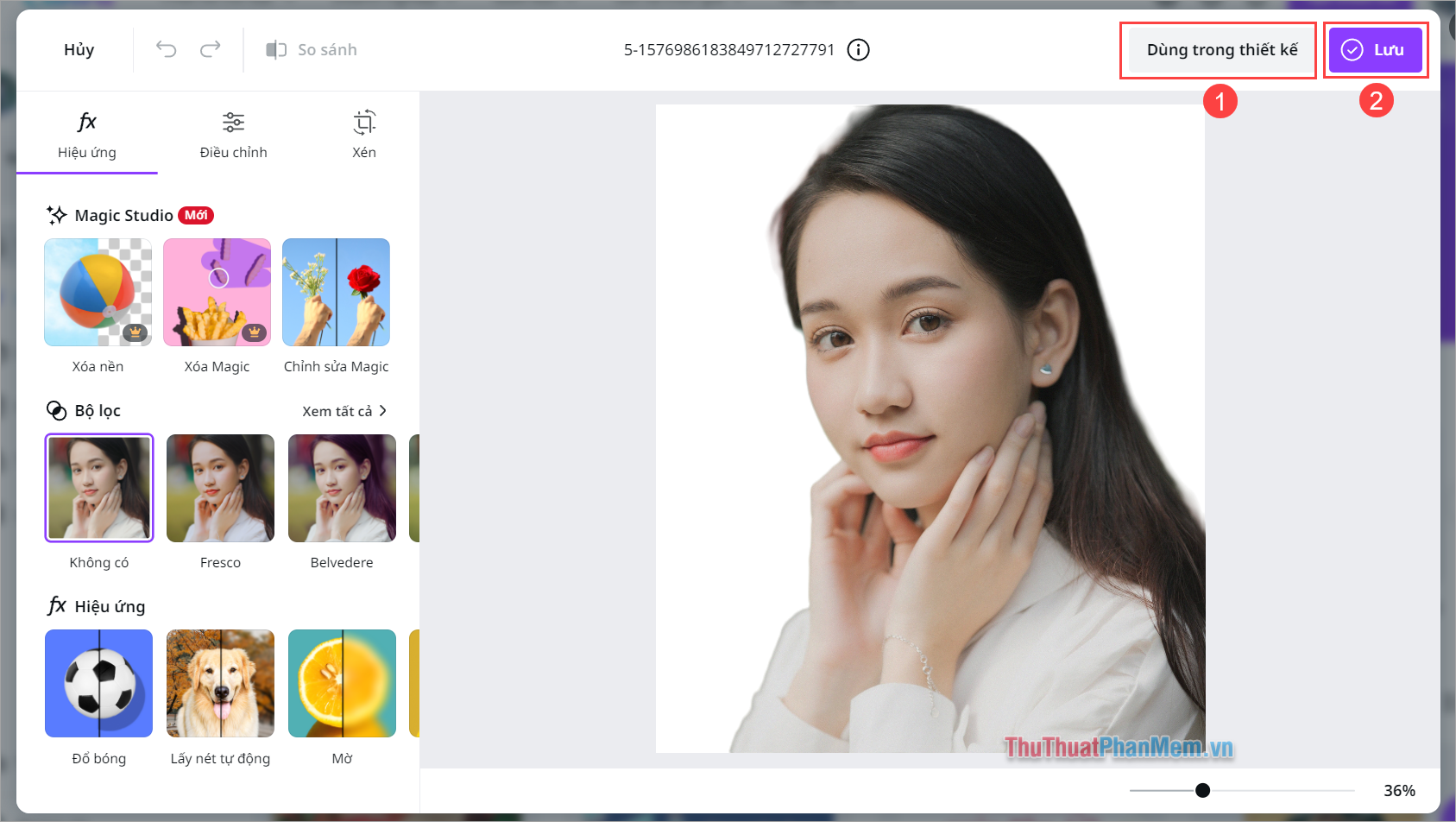 How to separate the background in Canva quickly and simply Picture 5