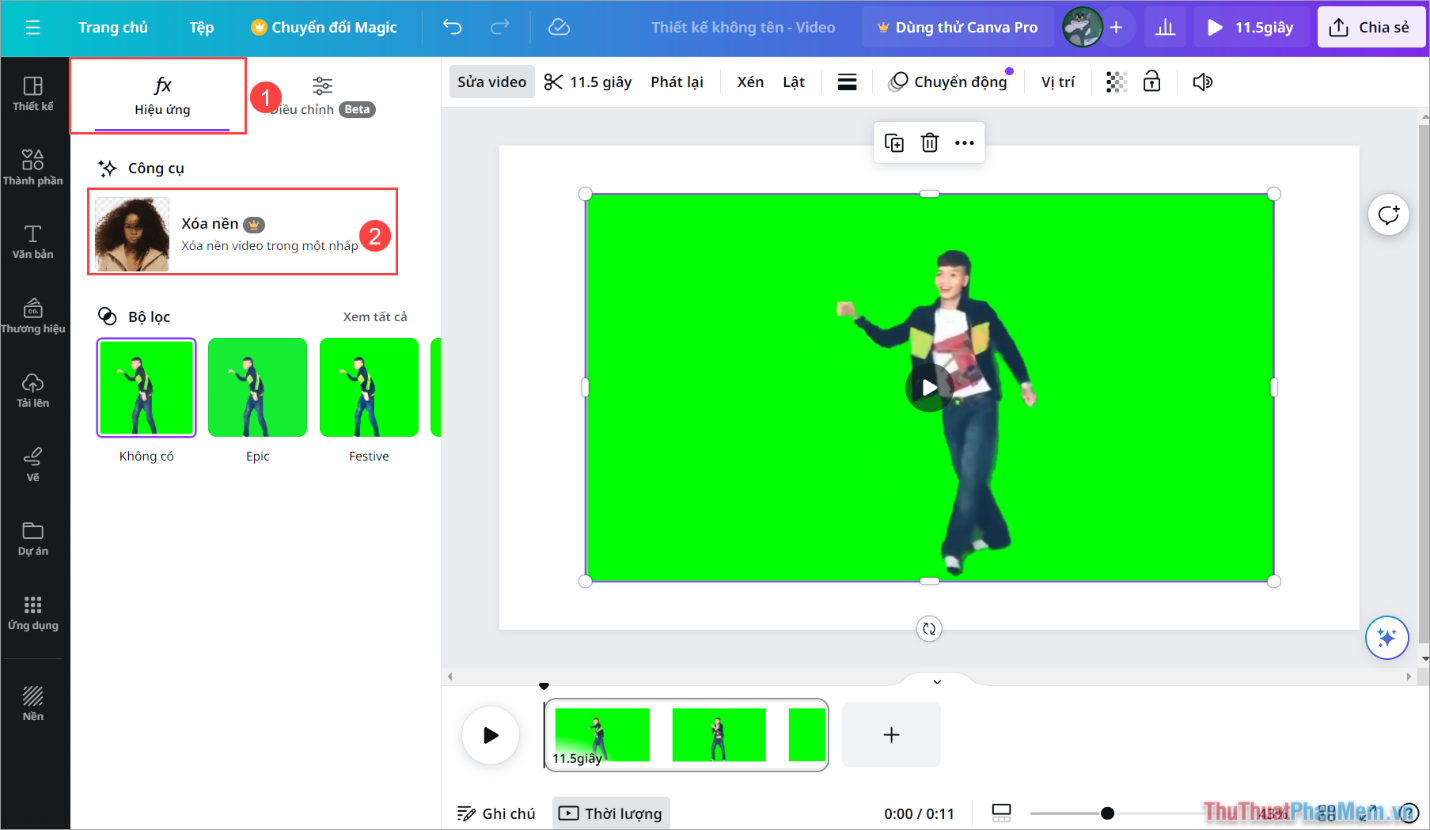How to separate the background in Canva quickly and simply Picture 7