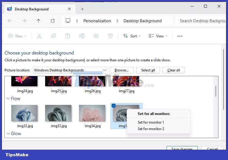 How to set up different wallpaper images on each Windows 10/11 screen Picture 5