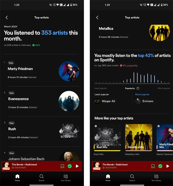 How to statistics monthly Spotify music listening Picture 4