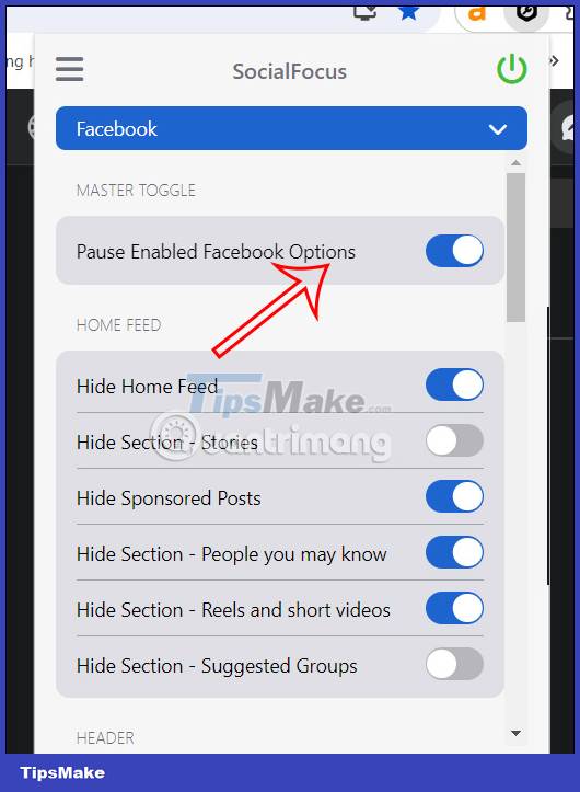 How to tidy up Facebook, YouTube, Gmail interfaces - TipsMake.com