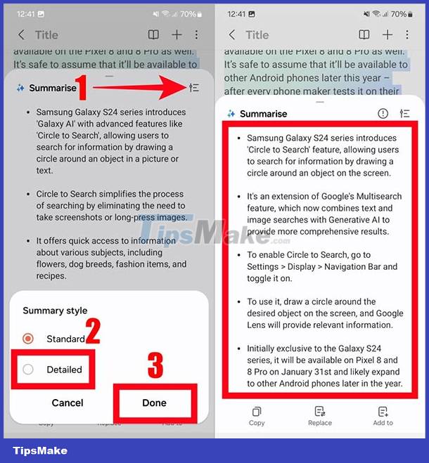 How to use Note Assist on Galaxy S24 Picture 5