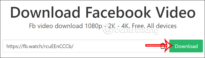 How to use Snapsave to download full HD Facebook videos Picture 1