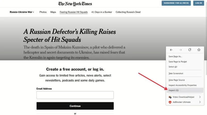 images 1 of How to view hidden article content and register as a member on the website