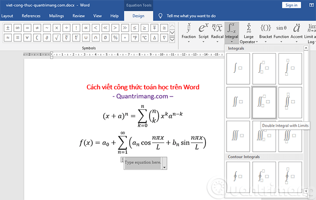 How to write mathematical formulas in Word very easily Picture 6