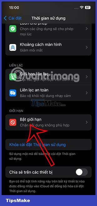 Instructions for blocking SharePlay on iPhone from automatically turning on Picture 4