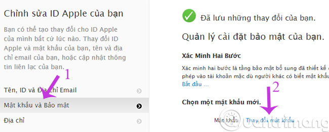 Instructions for changing iCloud password are very simple Picture 13