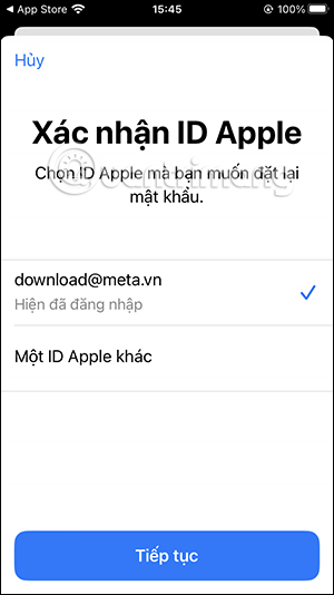 Instructions for changing iCloud password are very simple Picture 3
