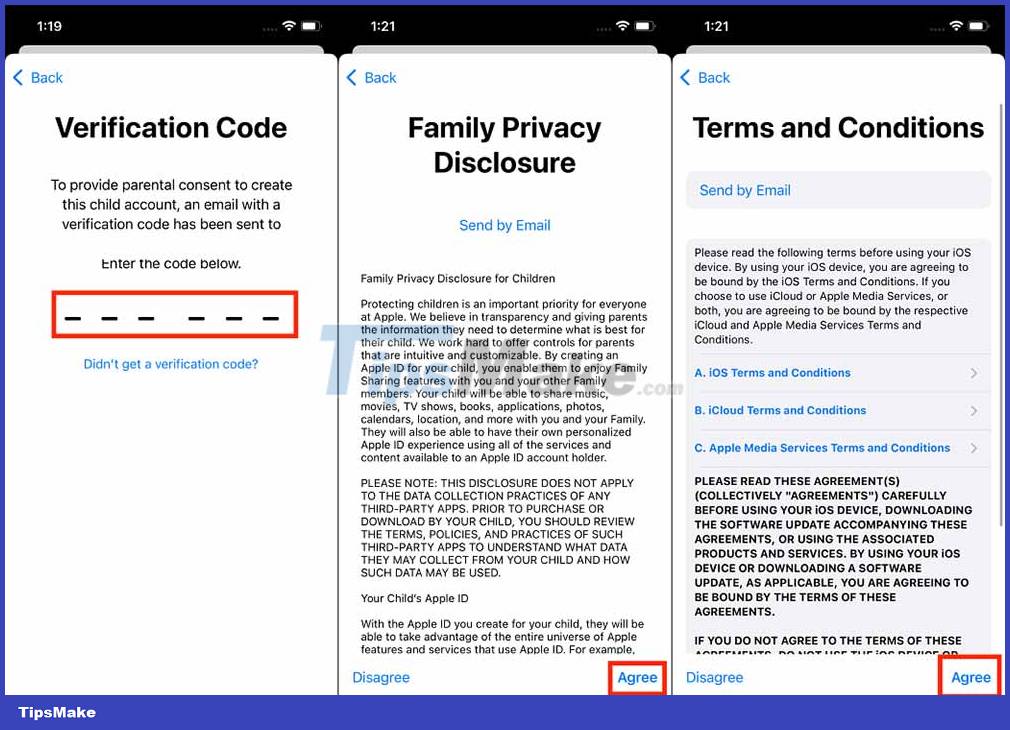 Instructions for creating an Apple ID account for children Picture 3