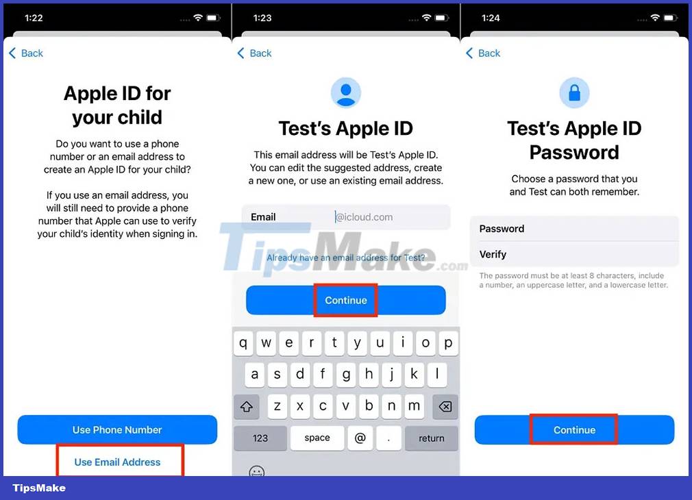 Instructions for creating an Apple ID account for children Picture 4