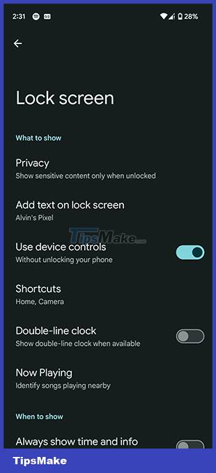 Instructions for customizing Android 14 lock screen Picture 7