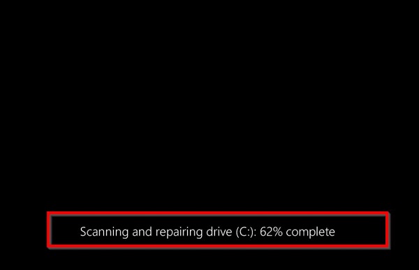 Instructions for handling when Scanning and Repairing Drive C takes too long Picture 2