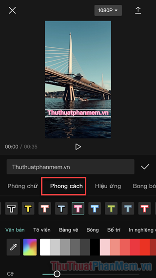 Instructions for inserting text into videos using Capcut Picture 6