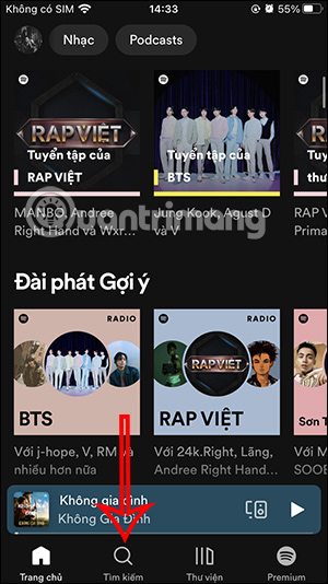Instructions for sharing Spotify podcasts by playtime Picture 1