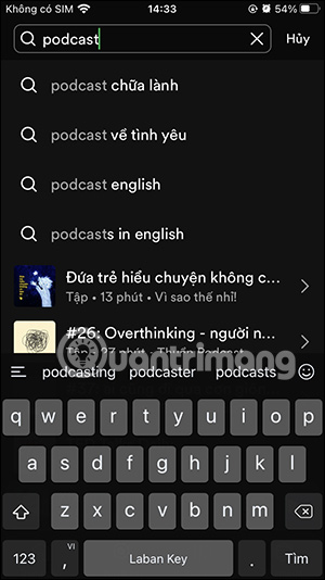 Instructions for sharing Spotify podcasts by playtime Picture 2