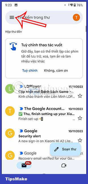 Instructions for snoozing emails in Gmail Picture 13
