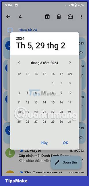 Instructions for snoozing emails in Gmail Picture 4