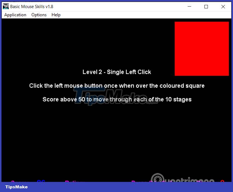 Instructions for using Basic Mouse Skills mouse training software Picture 3