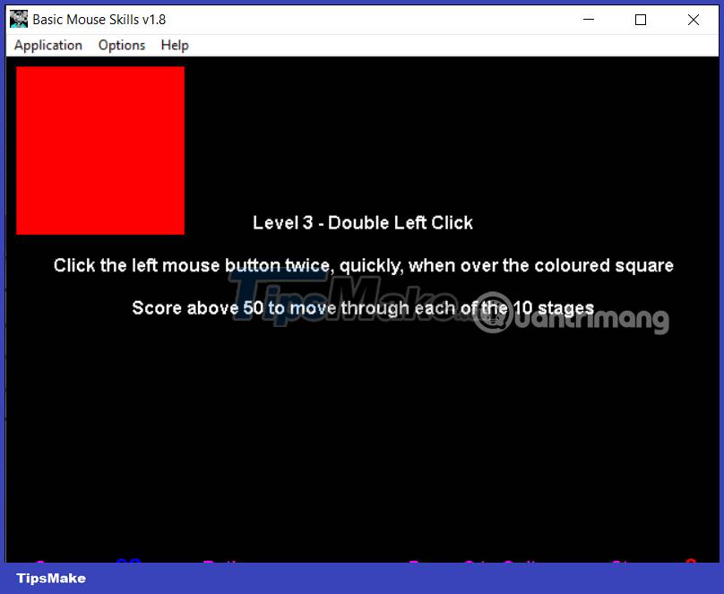 Instructions for using Basic Mouse Skills mouse training software Picture 4