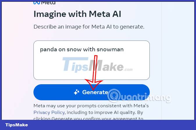 Instructions for using Imagine with Meta AI to create images from text Picture 11