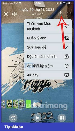 Instructions for using memories album on iPhone in Photos Picture 12