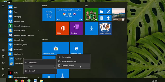 Picture 2 of Instructions on how to create shortcuts to open Windows applications