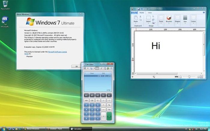 Leaked version of Windows 7 M3 that Microsoft has never released Picture 1