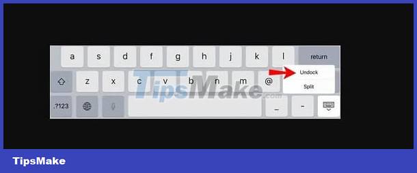 Learn how to fix when the iPad keyboard jumps to the middle of the screen Picture 5