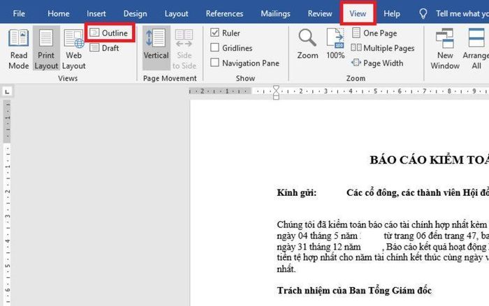 Learn what is Outline in Word and the fastest way to use it? Picture 1
