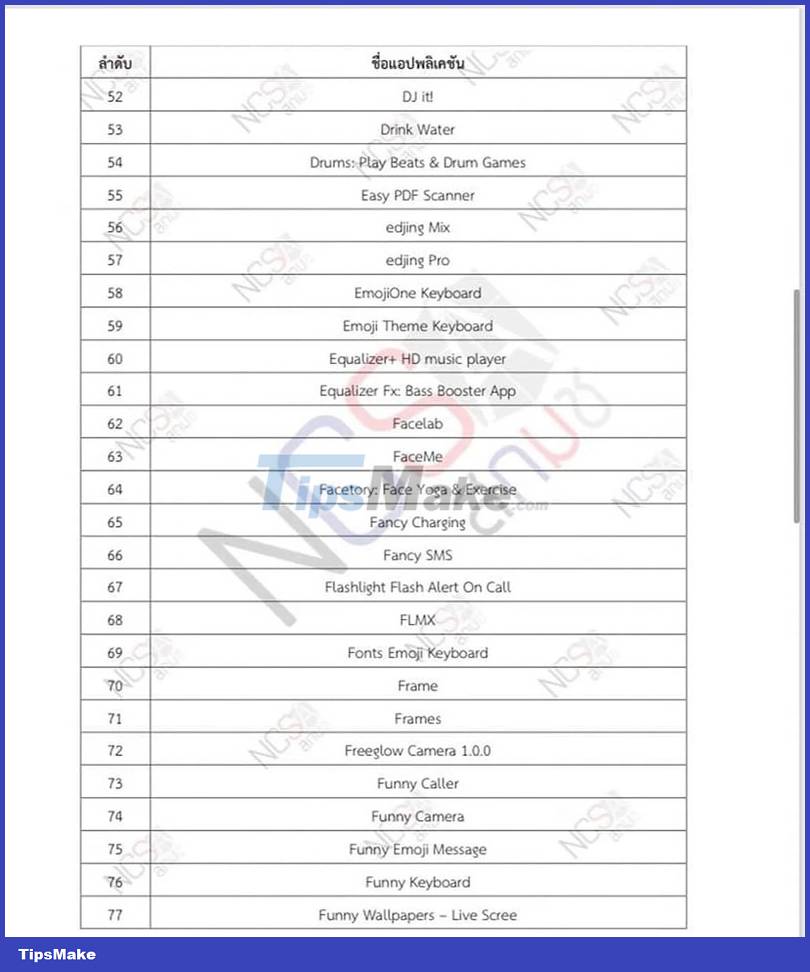 List of 203 money-stealing applications that iPhone and Android users should urgently delete Picture 4