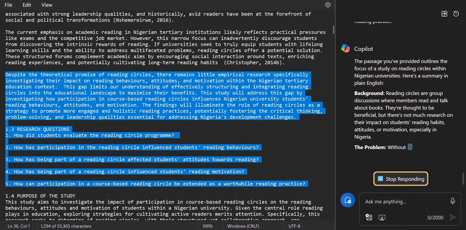 Power up Notepad Windows 11 with Copilot Picture 7