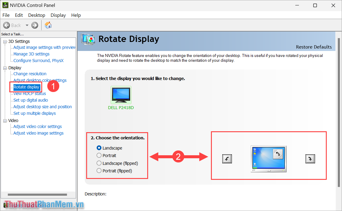 Simple way to fix a horizontally rotated computer screen Picture 5
