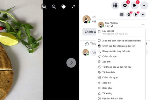 Solve the Error of Photos on Facebook being Rotated Horizontally in 1 Minute Picture 9