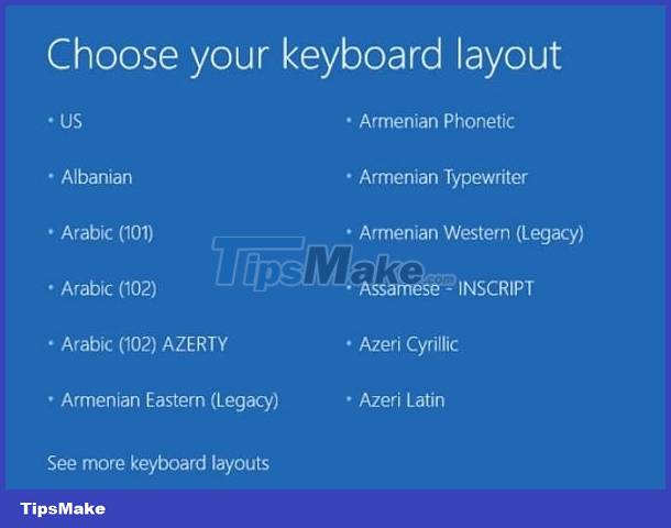 The computer shows Choose your keyboard layout, what can I do to fix it? Picture 1