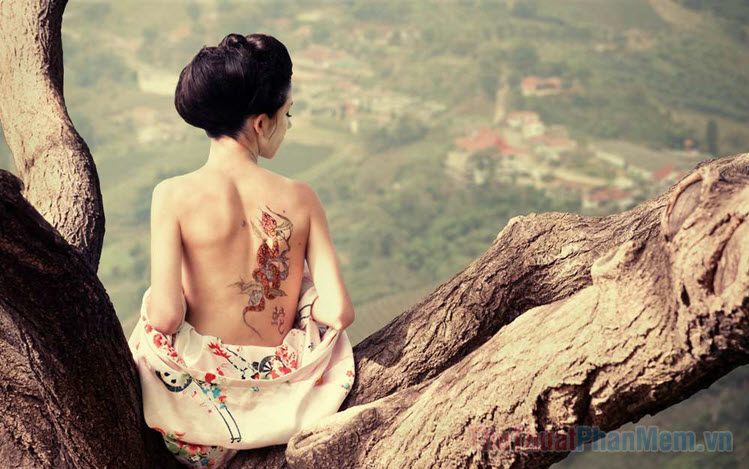 The most beautiful ancient Japanese tattoos for women Picture 1