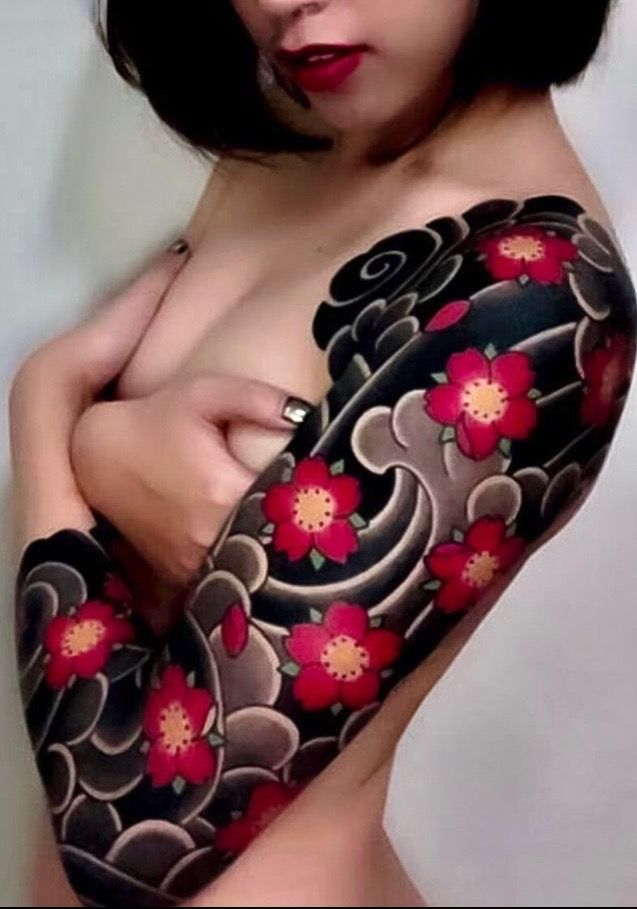 The most beautiful ancient Japanese tattoos for women Picture 15