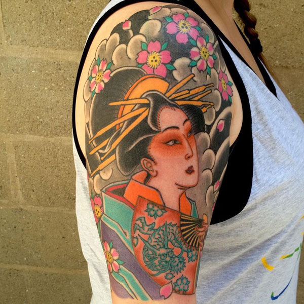 The most beautiful ancient Japanese tattoos for women Picture 20