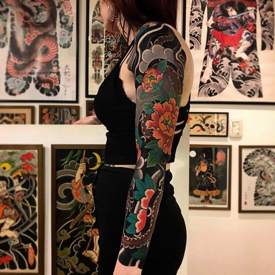 The most beautiful ancient Japanese tattoos for women Picture 29