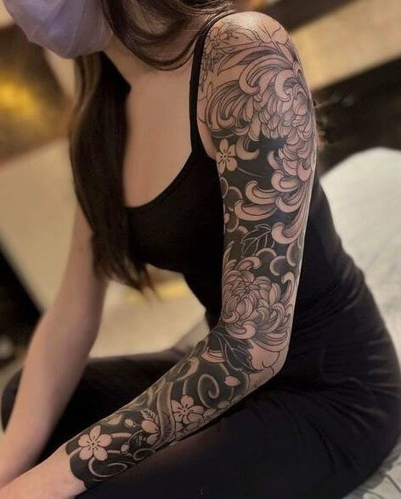 The most beautiful ancient Japanese tattoos for women Picture 3
