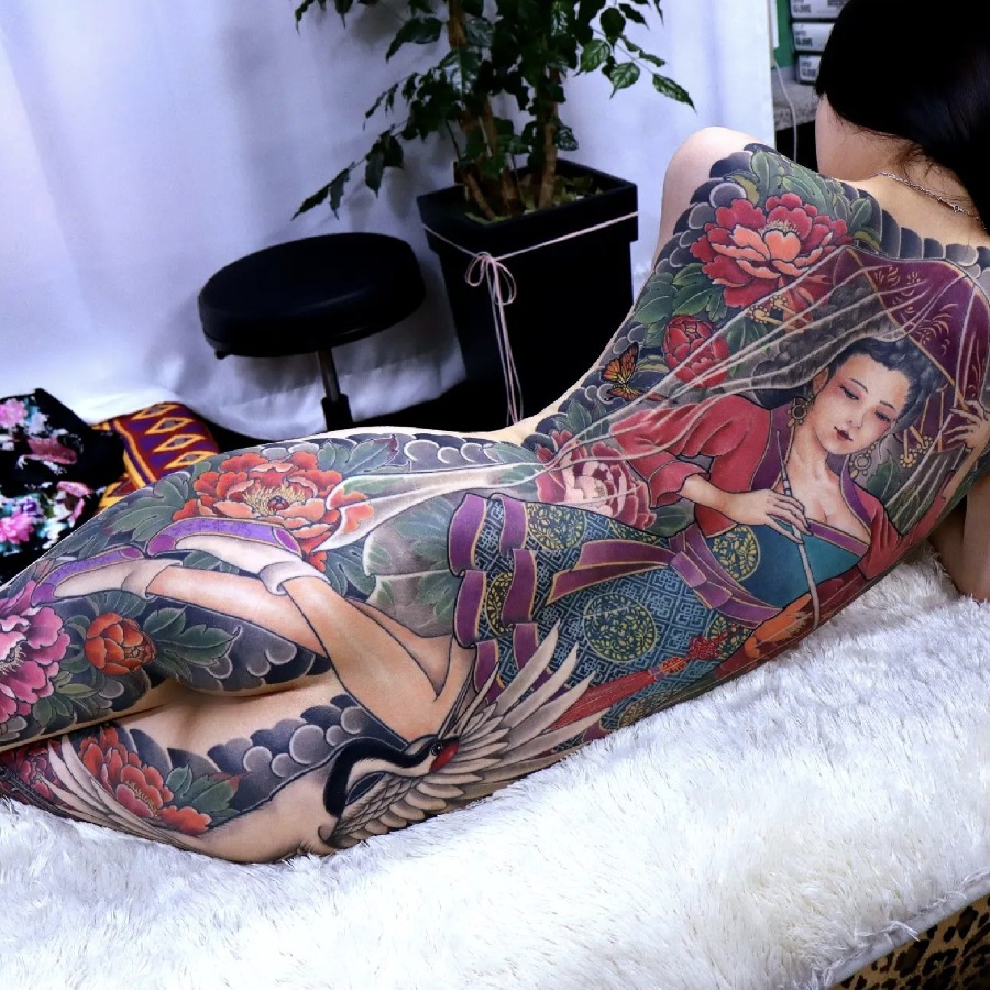 The most beautiful ancient Japanese tattoos for women Picture 31