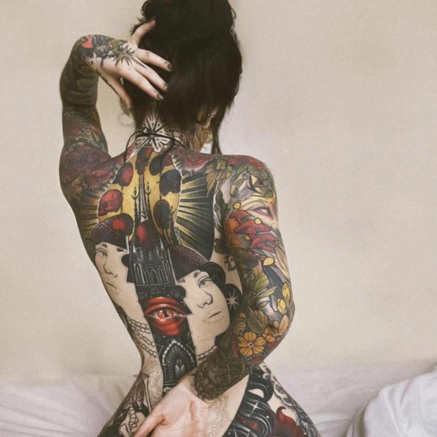 The most beautiful ancient Japanese tattoos for women Picture 35