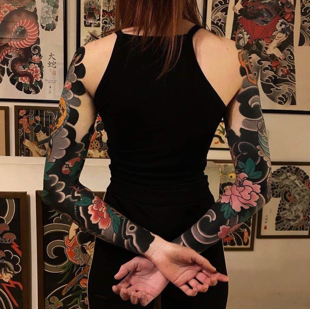 The most beautiful ancient Japanese tattoos for women Picture 7