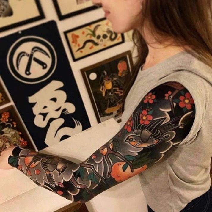 The most beautiful ancient Japanese tattoos for women Picture 9
