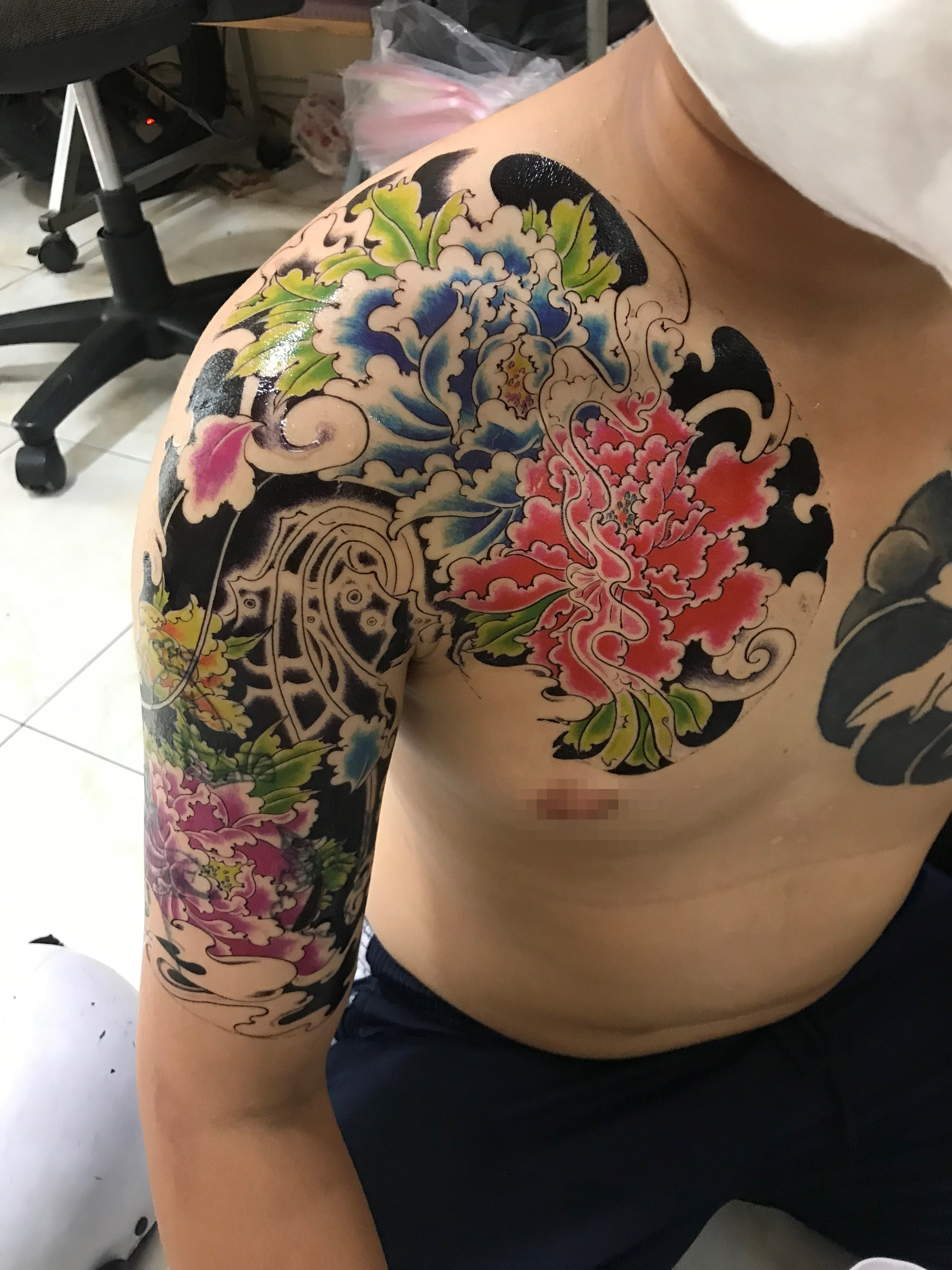 The most beautiful Japanese arm neck tattoo Picture 20