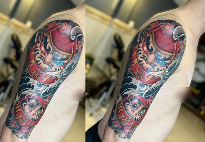 The most beautiful Japanese arm neck tattoo Picture 29