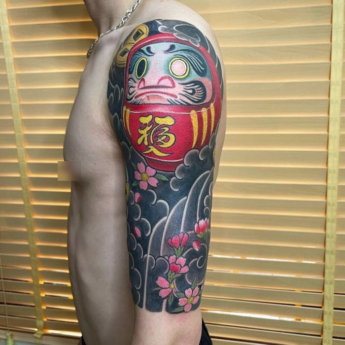 The most beautiful Japanese arm neck tattoo Picture 7