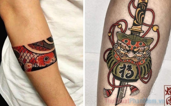 The most beautiful small ancient Japanese tattoos Picture 1